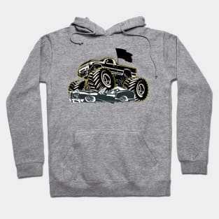 Cartoon Monster Truck Hoodie